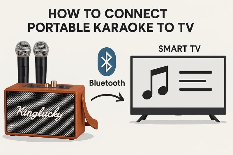 How to connect portable karaoke to TV