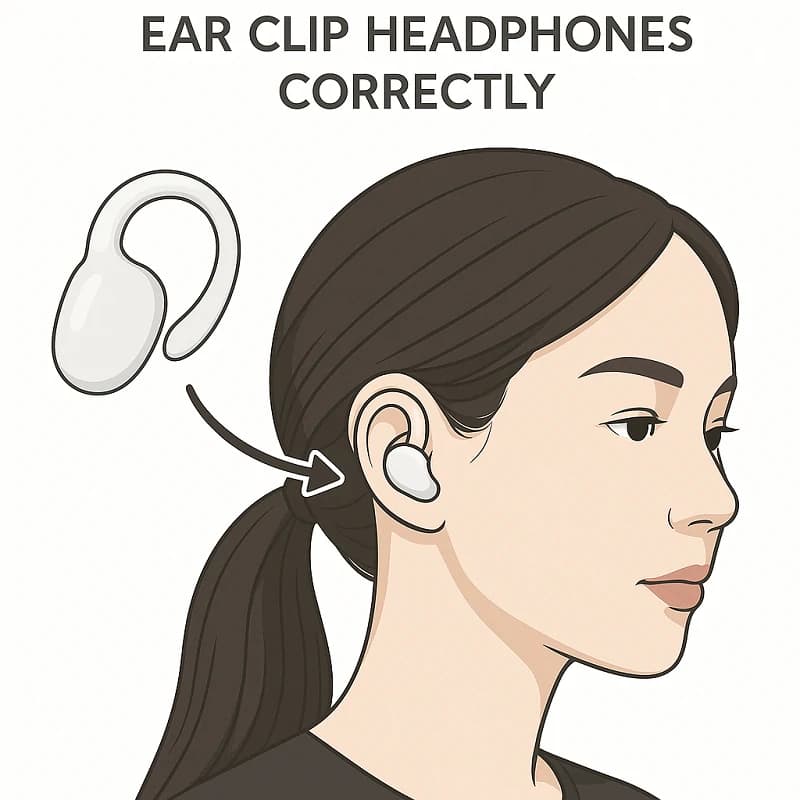 How to Wear Ear Clip Headphones Correctly