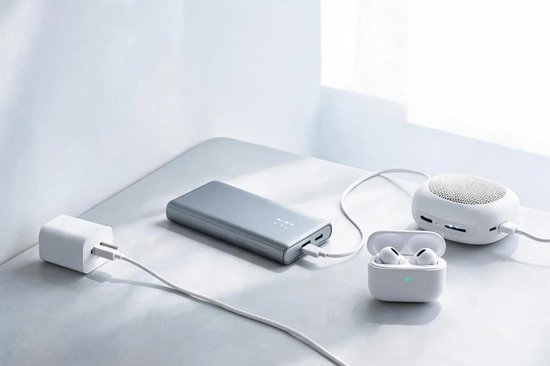 モバイルバッテリーはどうやって充電する？