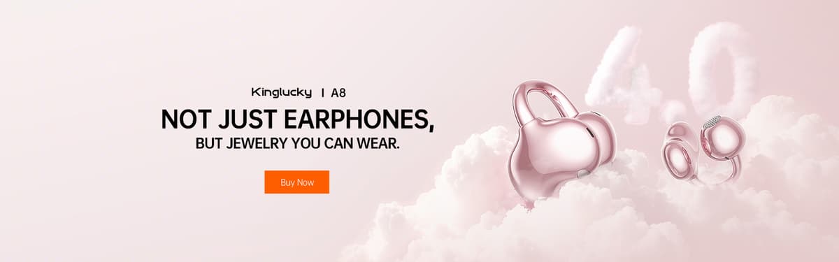 Kinglucky A8 Jewelry-Inspired Clip-On Earbuds