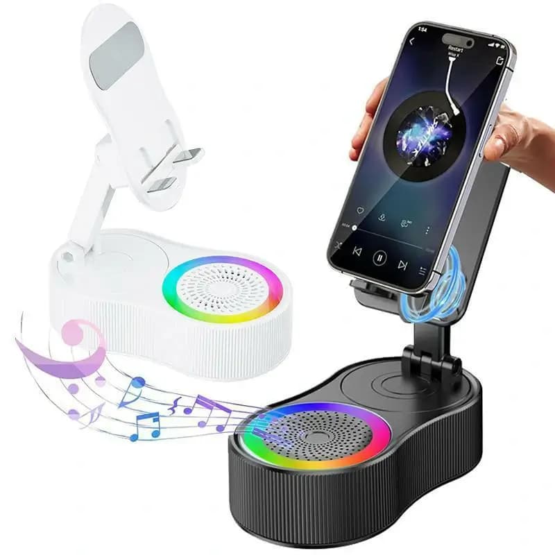 Kinglucky ZJ-016 Wireless Audio Induction Bluetooth Speaker in Black, front view