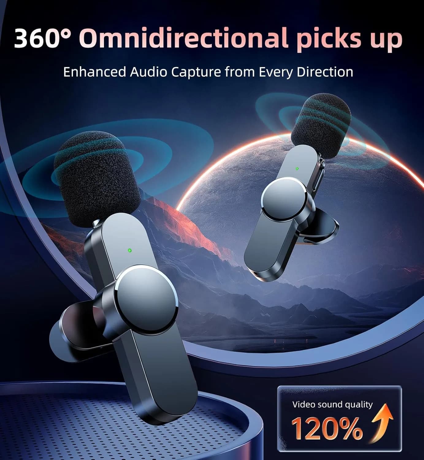 KingLucky M19 Lavalier Microphone | Professional Clip-On Mic | Clear Audio Recording