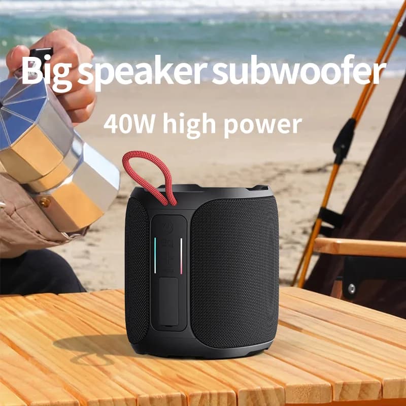 Kinglucky K50 Bluetooth Water Resistant Wireless Speaker, side view 1