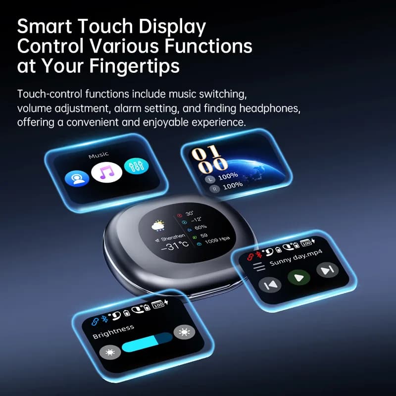 Kinglucky i611 Touch Screen Open Ear Headphone, back view 1