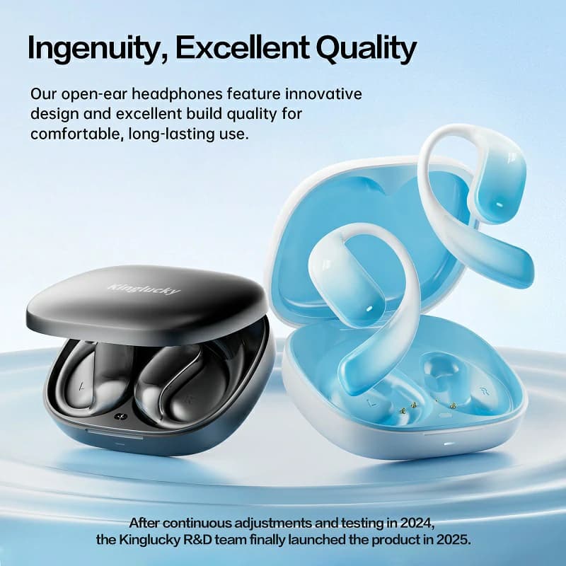 Kinglucky i37 Best Open-Ear Headphones, back view 1
