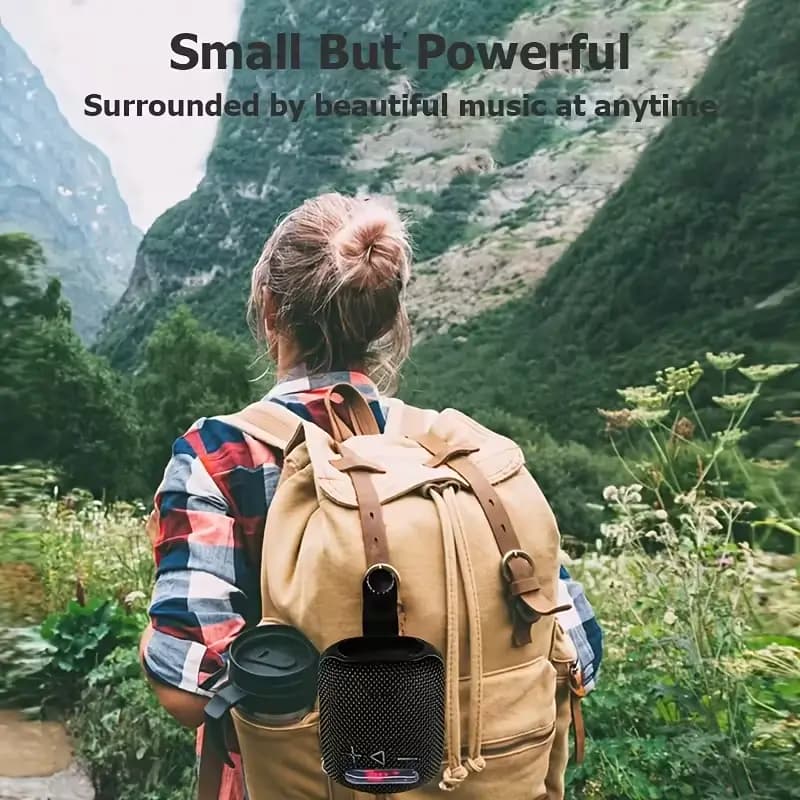 Kinglucky K2 Portable Wireless Speaker for Bike, back view 1