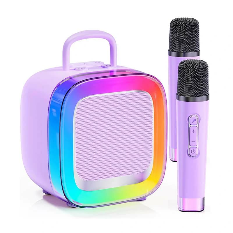 Kinglucky K88 Kids Karaoke Machine, side view 2