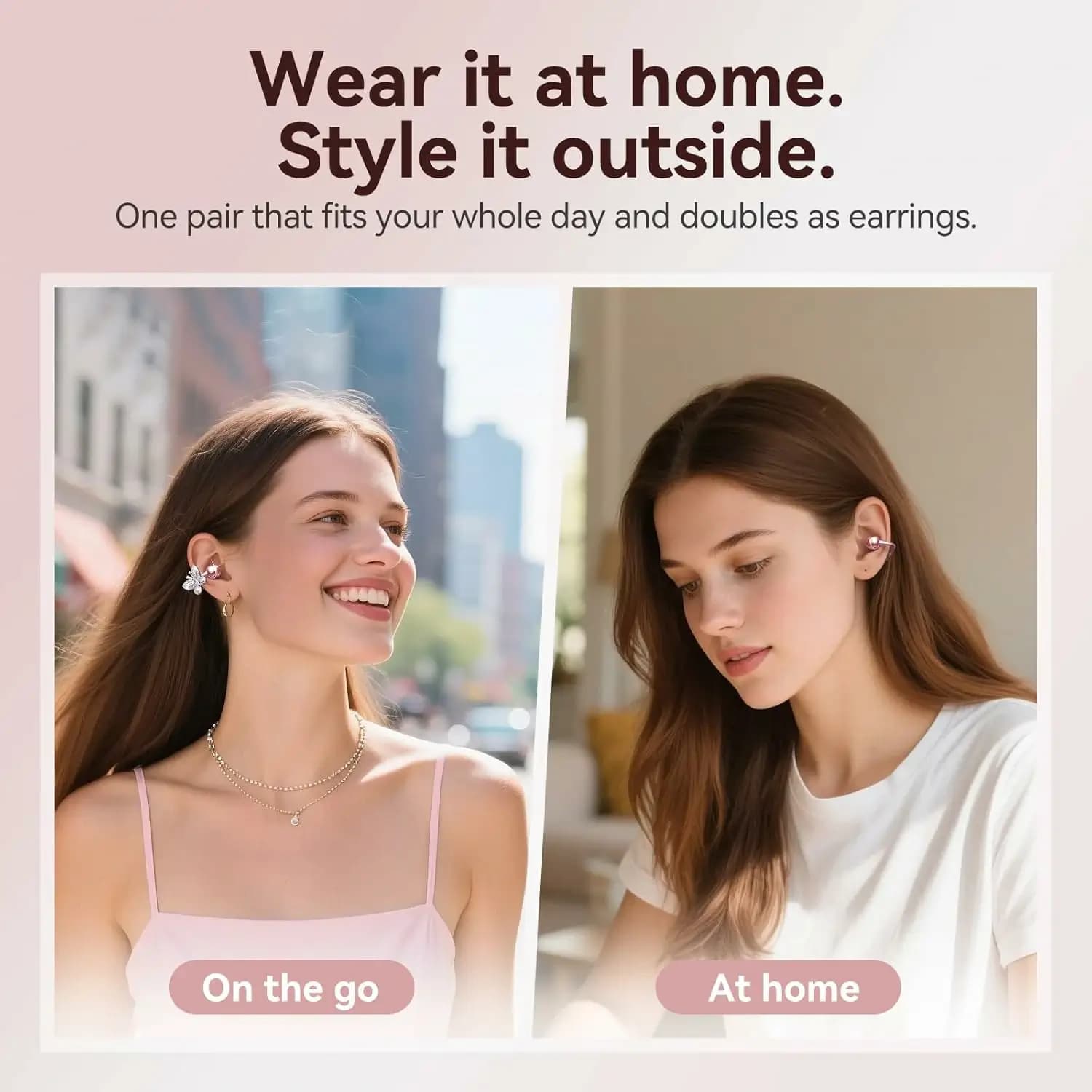 Jewelry-Inspired Clip-On Earbuds