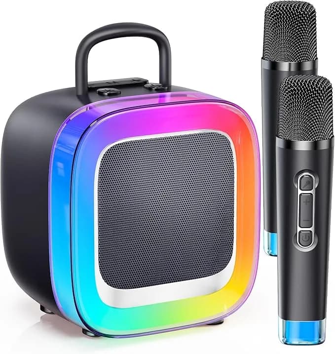 Kinglucky K88 Kids Karaoke Machine, in use 2