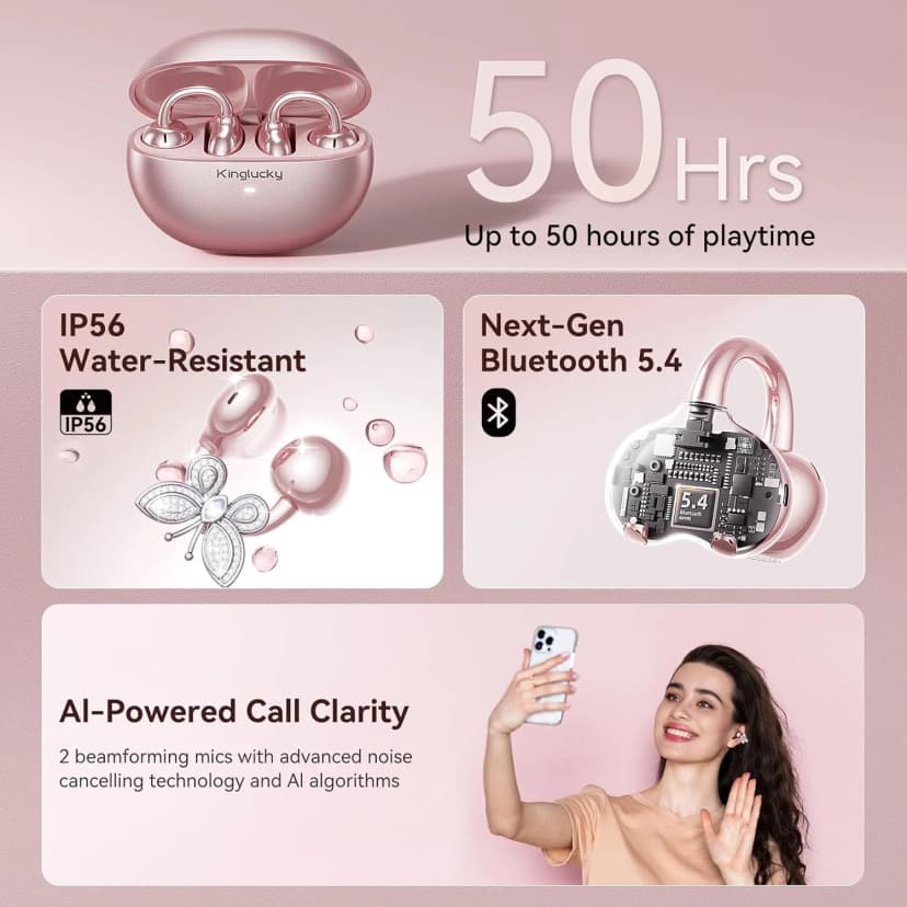 Kinglucky A8 Open Ear Earbuds