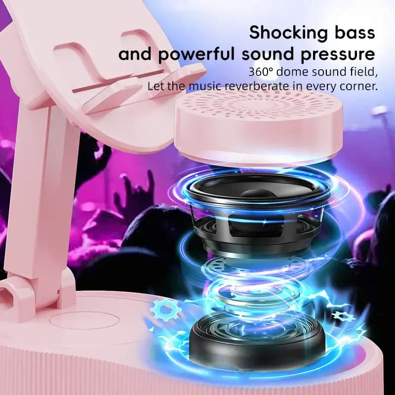 Kinglucky ZJ-016 Wireless Audio Induction Bluetooth Speaker, in use 1