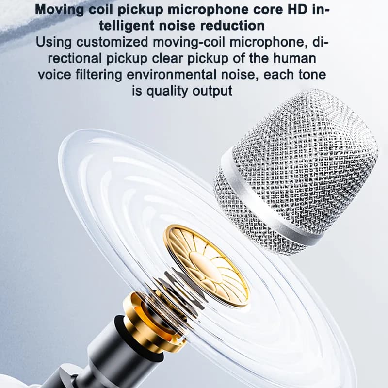 Kinglucky H9 Wireless Karaoke Machine Microphone, back view 1