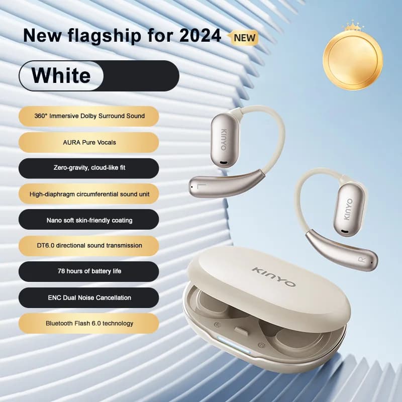 Kinglucky i39 Open Ear Wireless Headphones, back view 1