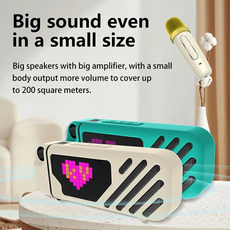 Kinglucky K18 Karaoke Machine with Screen, package contents 1
