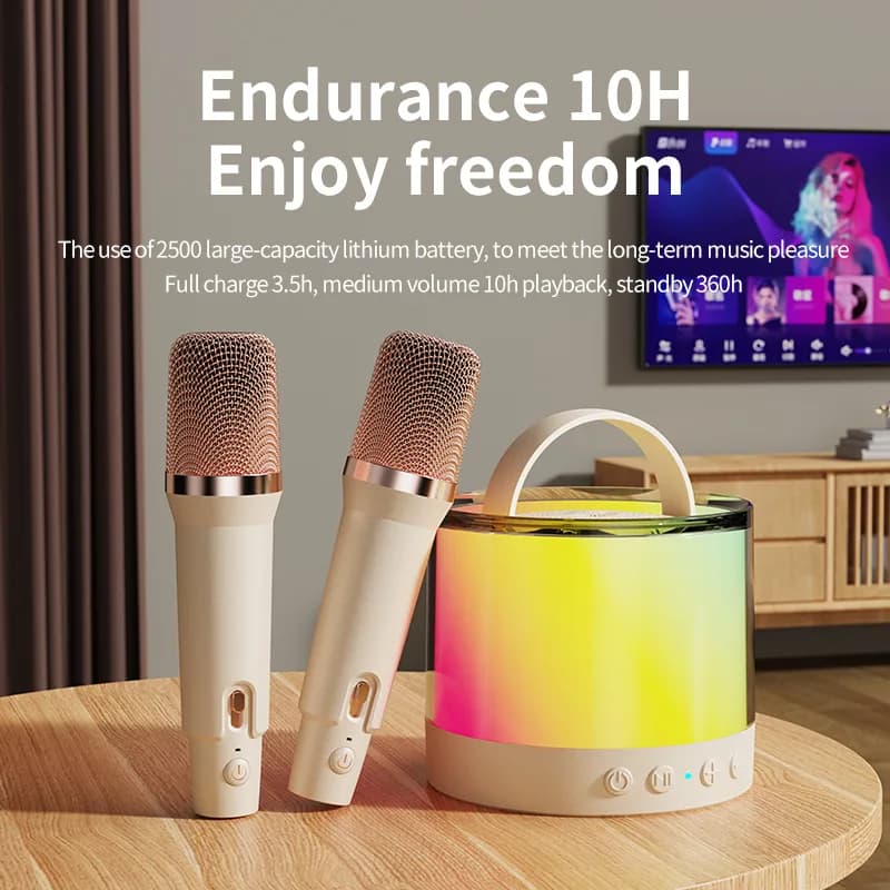 Kinglucky K36 Karaoke Machine For Kids, back view 1