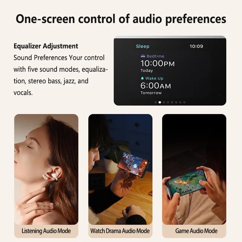 Kinglucky i211 Ear Clip Headphones, back view 1