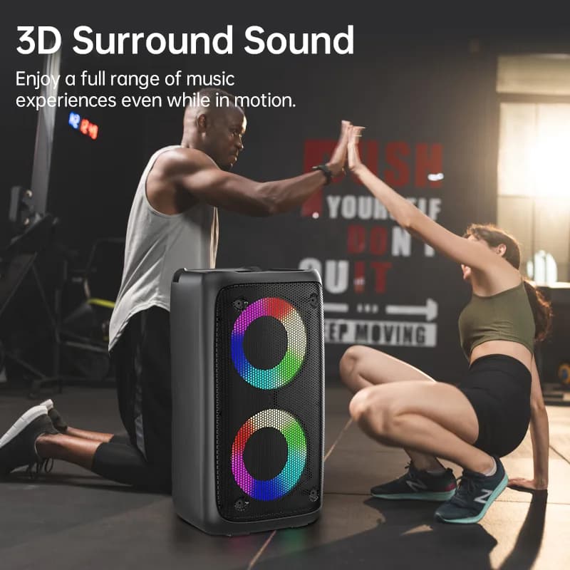 Kinglucky 2301 Bluetooth Party Speaker, in use 1