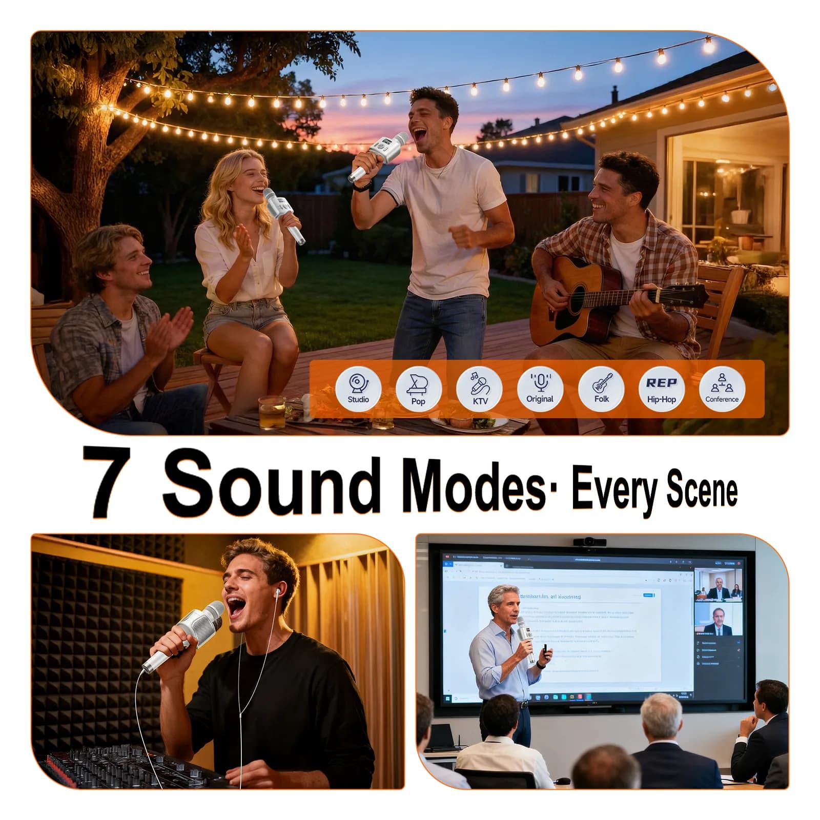 Kinglucky H100 Karaoke Microphone, package contents 1