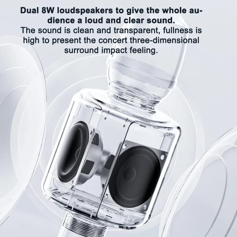 Kinglucky H9 Wireless Karaoke Machine Microphone, detail view 1