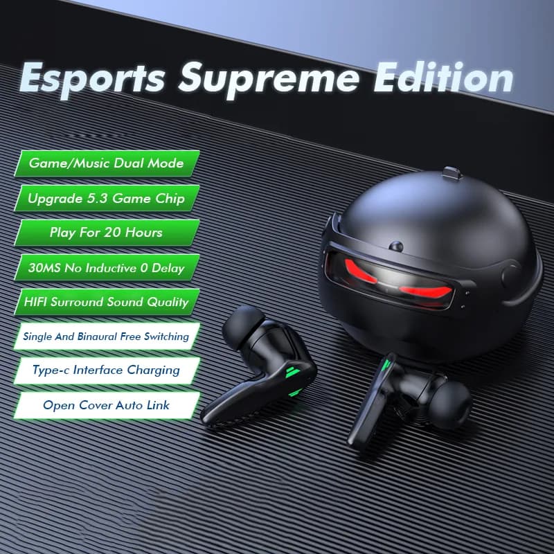 KingLucky Ho3 Gaming Bluetooth Earphones | Low-Latency Sound for Immersive Gaming, detail view 1