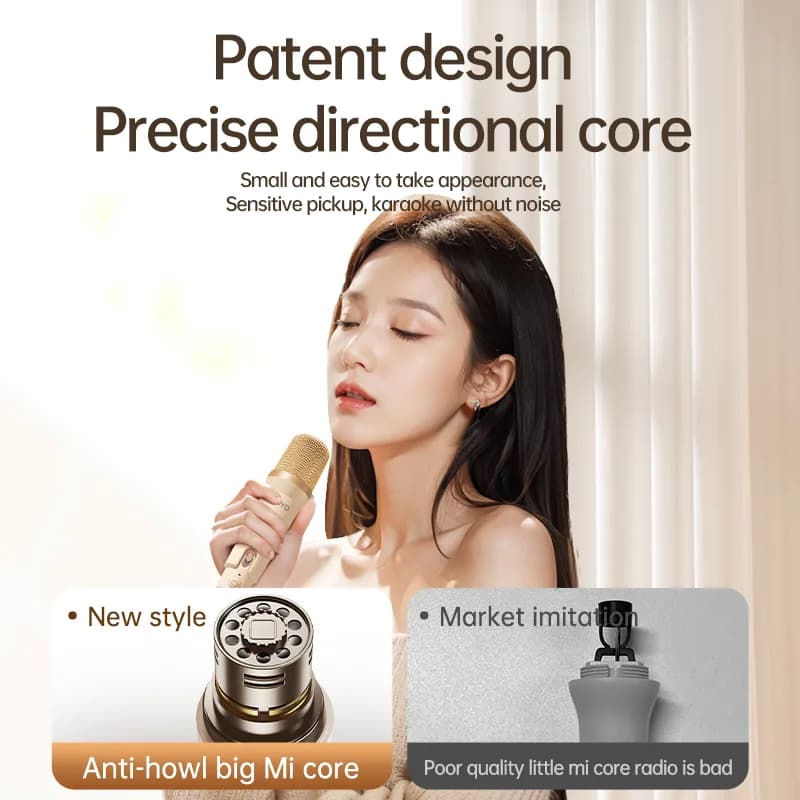 Kinglucky C10 Karaoke Machine Wireless Mic, package contents 1